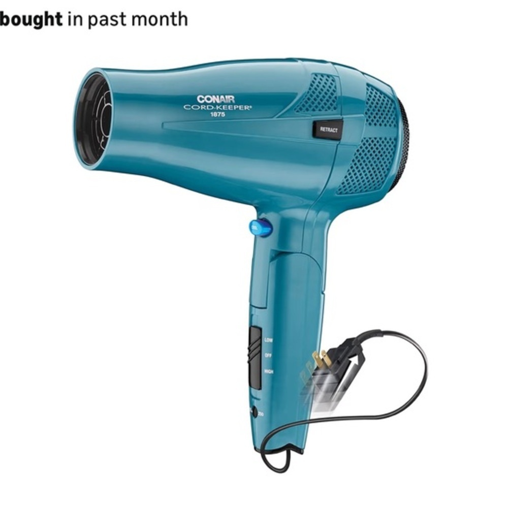 Conair Cord Keeper 1875 Hair Dryer - Blue